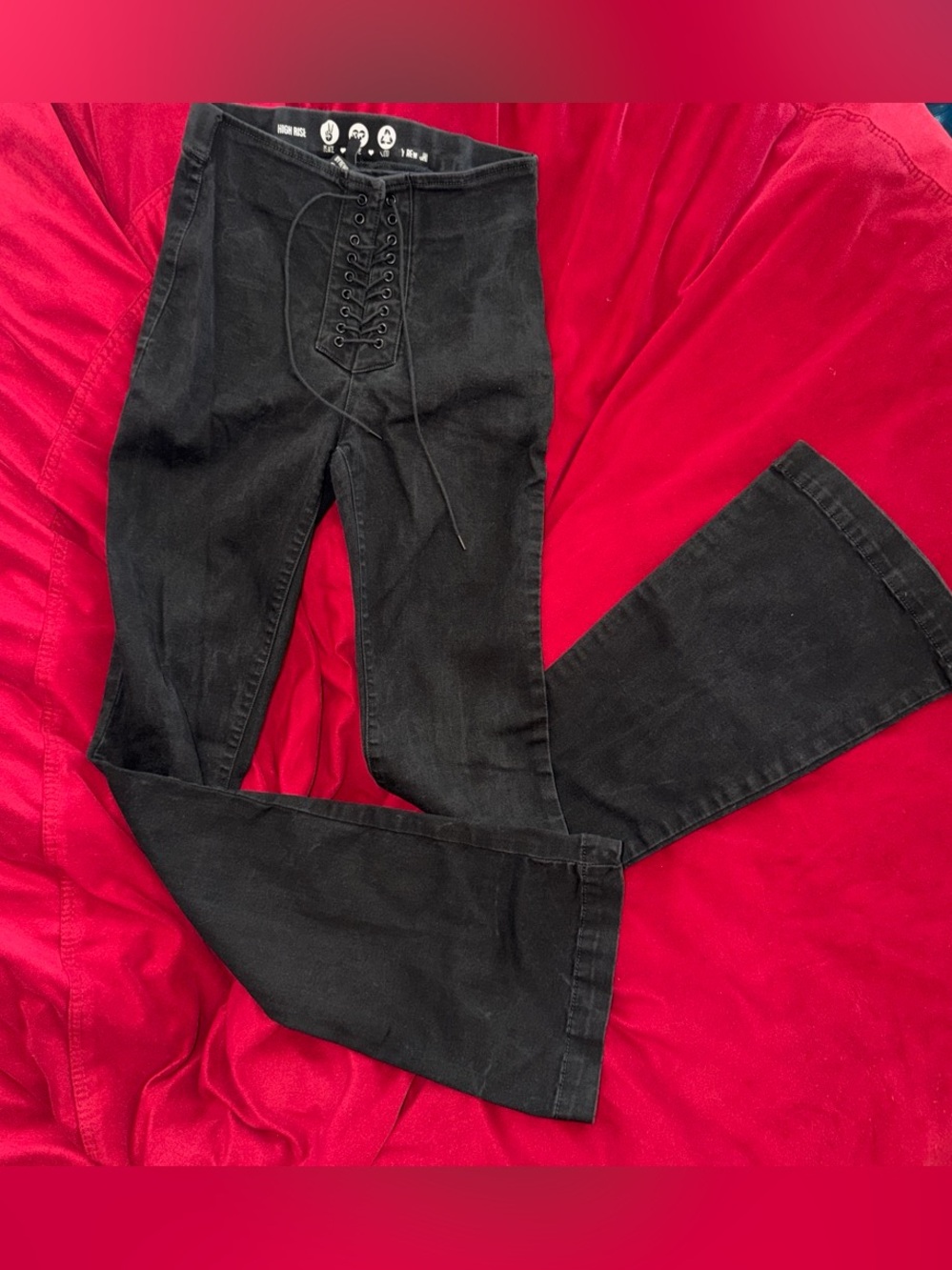 Rewash Black Boot Cut Jeans